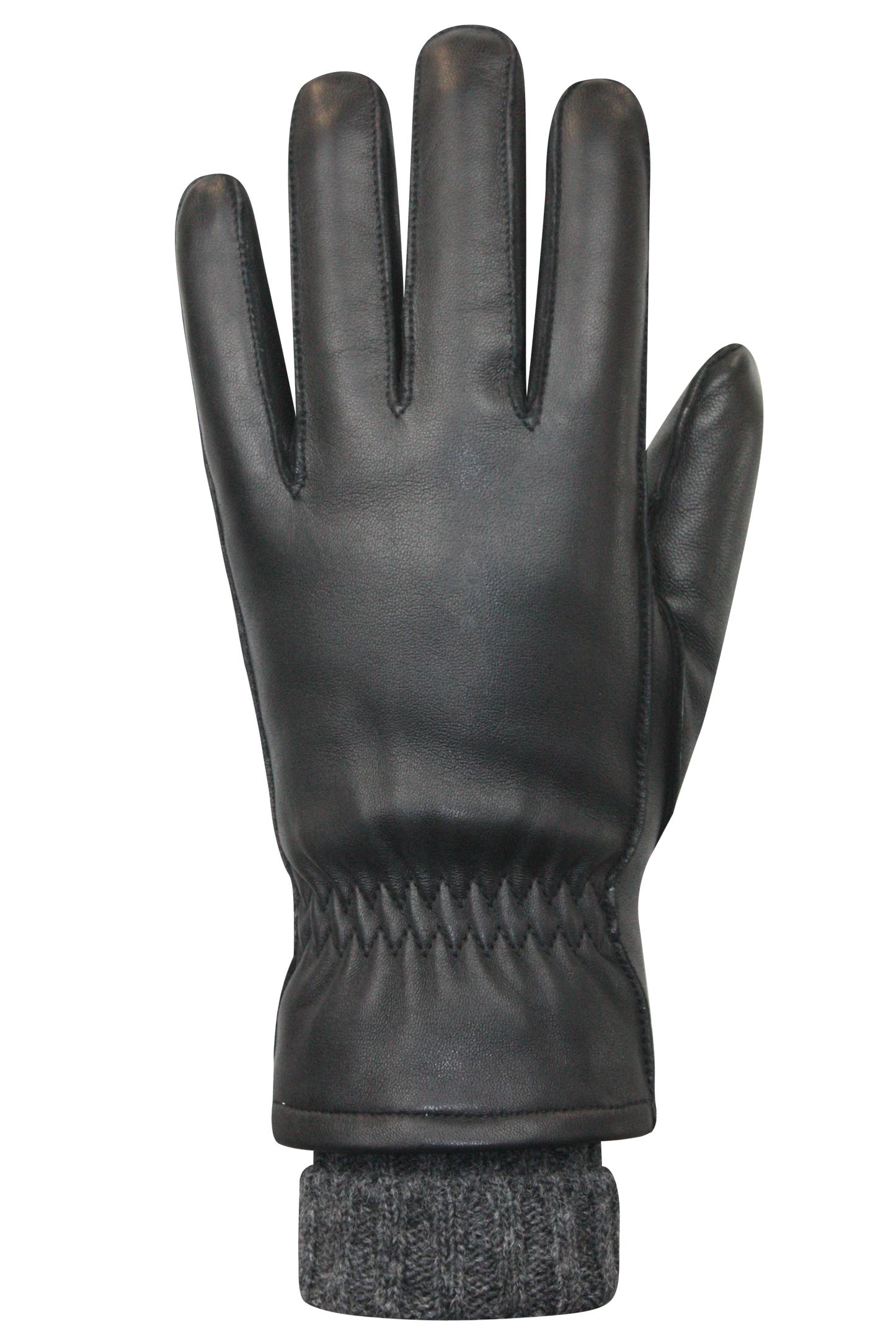 GANTS ASHLEY - Noir et gris