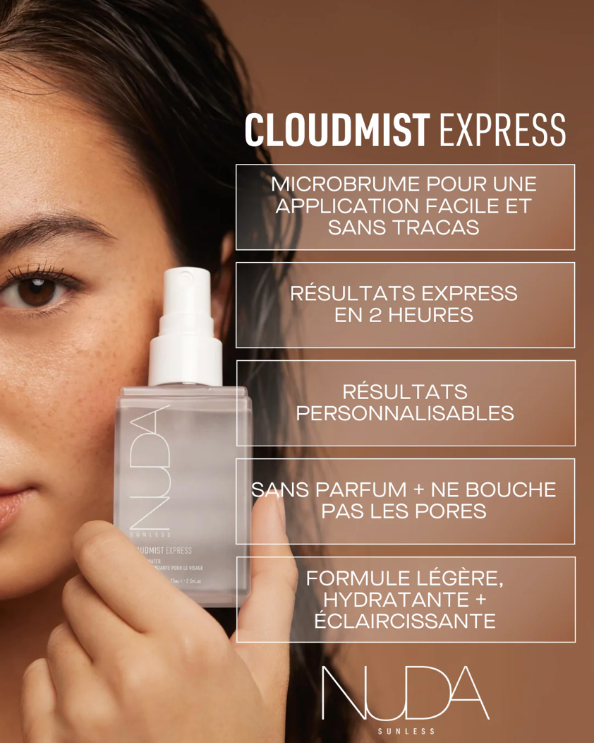 CLOUDMIST EXPRESS - EAU AUTOBRONZANTE POUR LE VISAGE