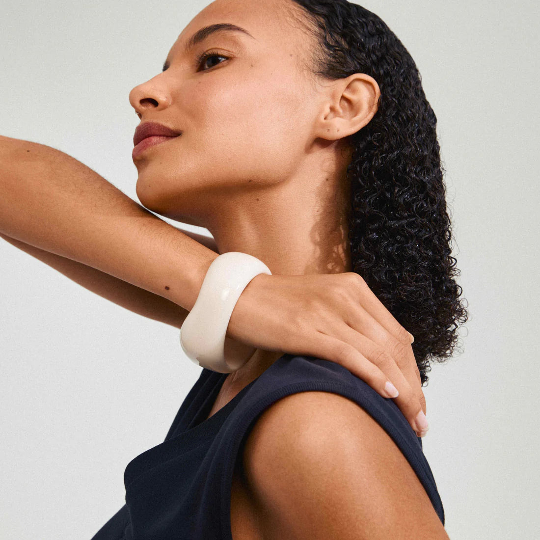 AASE MAXI BRACELET ÉPAIS BEIGE