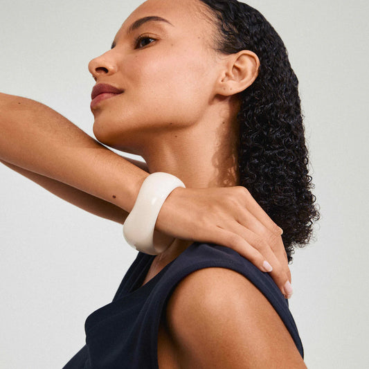 AASE MAXI BRACELET ÉPAIS BEIGE