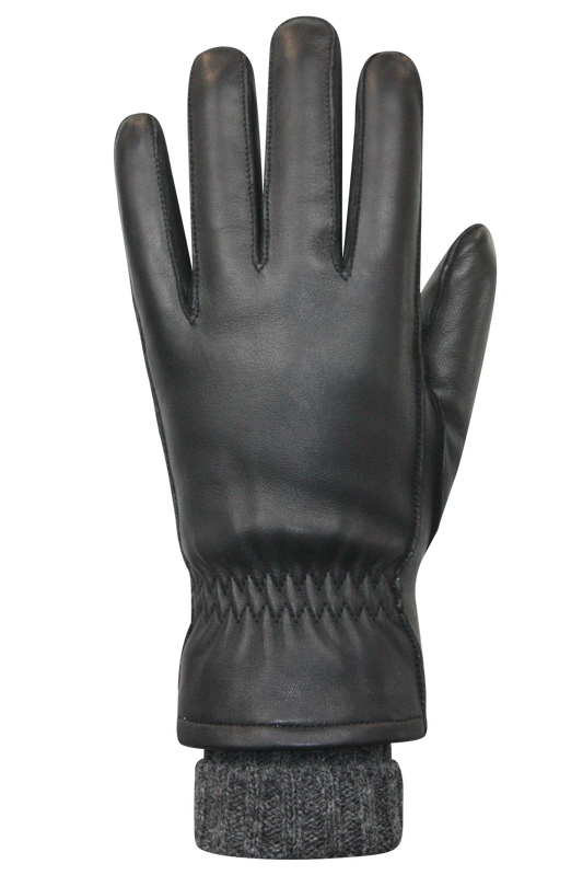 GANTS ASHLEY - Noir et gris