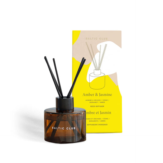Diffuseur à roseaux Ambre et Jasmin