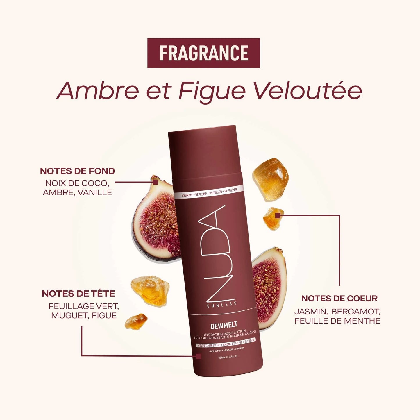 DEWMELT - Lotion pour le corps hydratante Nuda