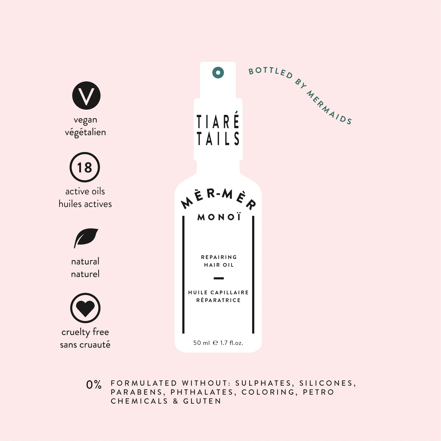 MÈR MÈR MONOÏ TIARÉ - Huile cheveux réparatrice