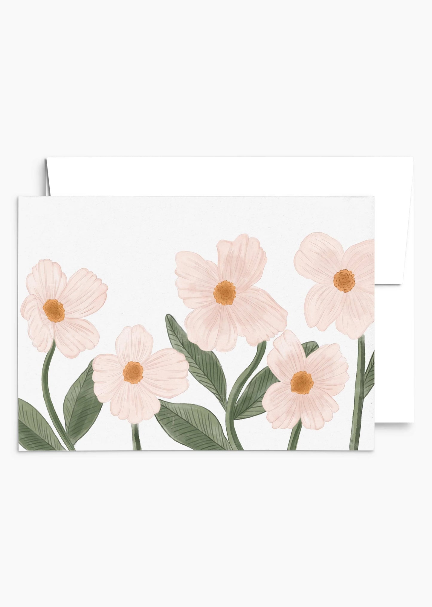 CARTE DE SOUHAITS - Carte de vœux printanière florale